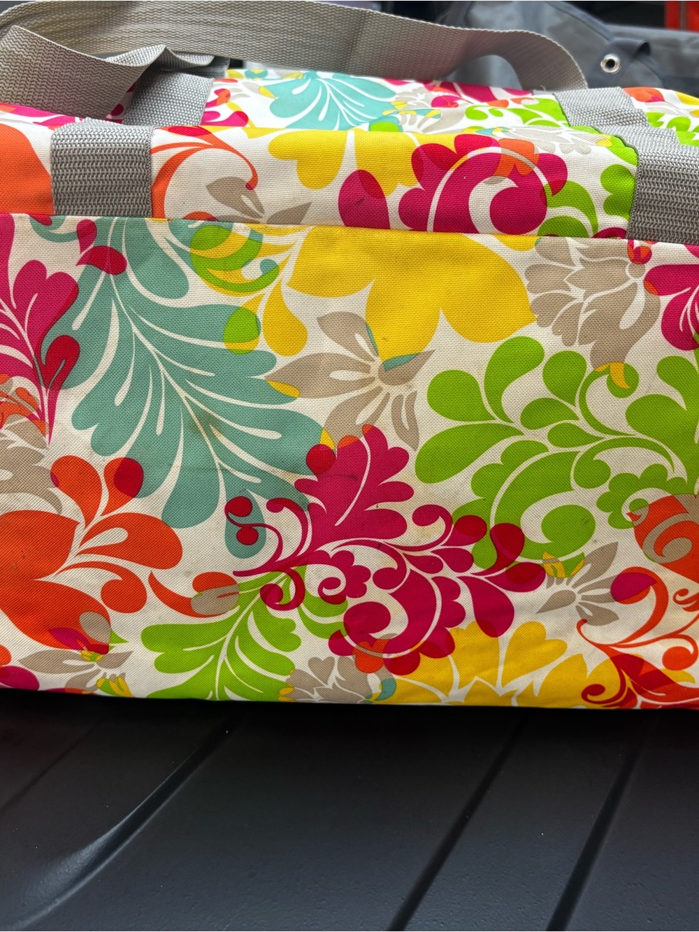 thirty-one Multicolor Floral Utility Tote with Gray Handles - Picture 3 of 3